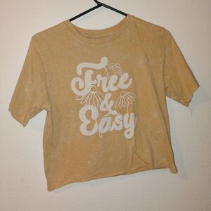 HRX Beige Graphic Tee